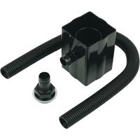 Floplast 68mm Round or 65mm Square Downpipe Water Butt Rain Diverter – Black