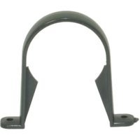 FloPlast 68mm Round Line Downpipe Clip – Anthracite Grey