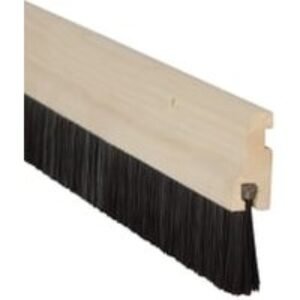 Wickes 838mm Door Brush Draught Excluder - Wood