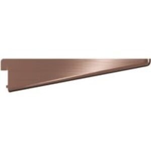 Twin Slot Antique Copper Shelf Bracket - 220mm