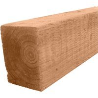 Bsw Brown Treated UC4 Incised Fence Post 75 x 75mm x 2.1m