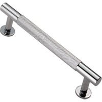 Carlisle Brass FTD700BCP Knurled Cabinet Pull Handle – 128mm – Polished Chrome