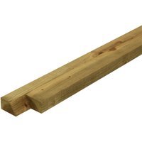 47mm x 125mm x 3.6m Green Treated Cant Rail 2EX