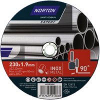 Norton Expert Steel/inox Cutting Disc – 230 x 1.9 x 22.23mm