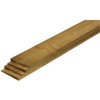 22mm x 100mm x 1.65m Green Treated Featheredge 2EX