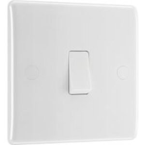 BG Slimline 10Ax Intermediate White Switch