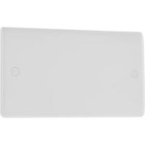 BG Slimline 2 Gang White Blanking Plate