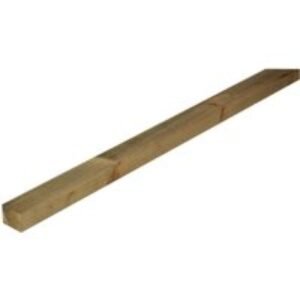 35mm x 75mm x 3.6m Green Treated Rail