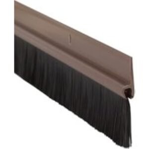 Wickes 838mm Door Brush Draught Excluder - Brown
