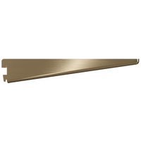 Twin Slot Antique Brass Shelf Bracket – 270mm