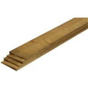 22mm x 100mm x 2.4m Brown Treated Featheredge 2EX