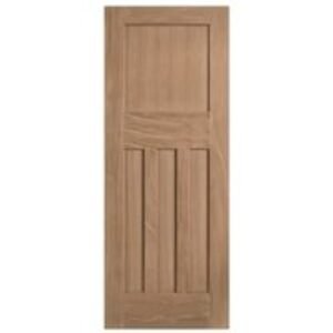 LPD Internal DX 30s Unfinished Oak FD30 Fire Door - 826 x 2040mm