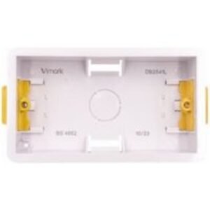 Vimark 2 Gang Dry Lining Box Single - 35mm