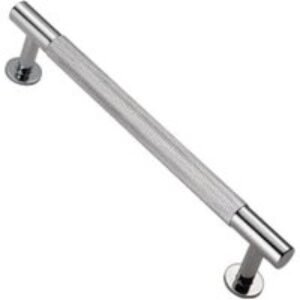 Carlisle Brass FTD700CCP Knurled Cabinet Pull Handle - 160mm - Polished Chrome