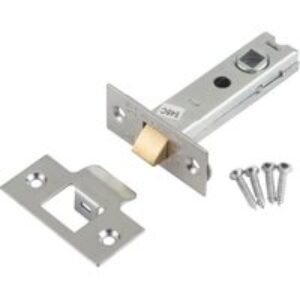 ERA CE Bolt Through Satin Nickel Tubular Door Latch - 76mm