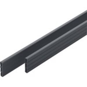 Metsa Profi Cover Strip 12mm x 66mm x 4000mm Ebony for Piazza Pro Composite Decking