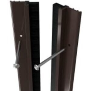 Wickes 5028mm Full Door PVC Draught Excluder - Brown