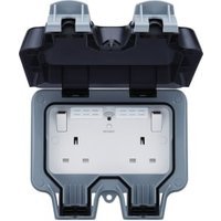 BG Outdoor Double Switched Socket with Wifi Extender