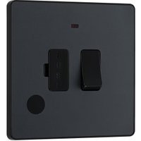 BG Evolve 13A Switched Fused Connection Unit with Power Led Indicator & Flex Outlet – Matt Grey