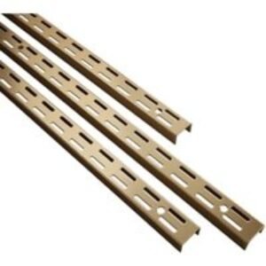 Twin Slot Antique Brass Upright - 1219mm