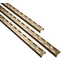 Twin Slot Antique Brass Upright - 1219mm