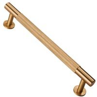 Carlisle Brass FTD700CSB Knurled Cabinet Pull Handle - 160mm - Satin Brass