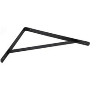 Heavy Duty Matt Black Shelf Bracket - 300 x 210mm