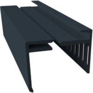 Multi Vented 25mm Anthracite Grey Starter & Cover Trim - 29 x 40 x 3000mm