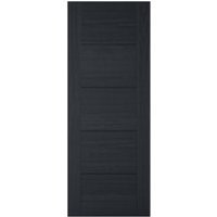 LPD Internal Vancouver 5 Panel Pre-Finished Charcoal Black FD30 Fire Door – 826 x 2040mm