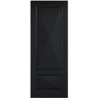 LPD Internal Knightsbridge 2 Panel Primed Plus Black Solid Core Door – 838 x 1981mm