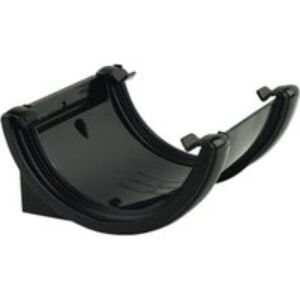 FloPlast 112mm Round Line Gutter Union Bracket - Black