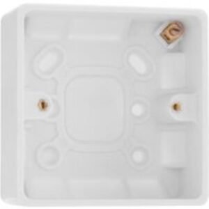 BG 1 Gang White Surface Pattress Box - 32mm