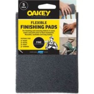 Oakey Flexible Finishing Pads - Pack of 5