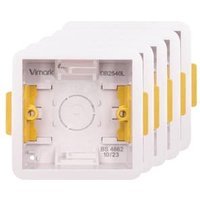 Vimark 1 Gang Dry Lining Box – 35mm – Pack of 5