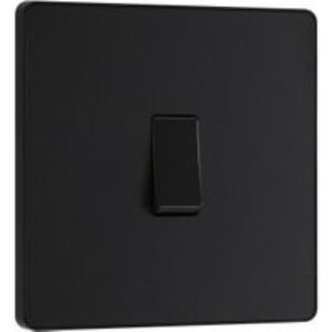 BG Evolve Matt Black 20A 16Ax Single Light Switch - 2 Way