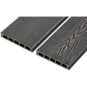 Cladco Woodgrain Reversible Decking Charcoal 3600 x 150 x 25mm