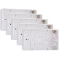 BG 2 Gang White Surface Patress Box – 32mm