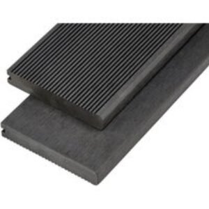 Wpc Bullnose Decking Boards 150 x 25mm BLACK/CHARCOAL 4m Long