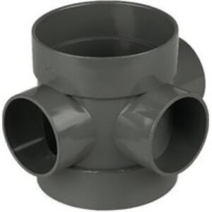 Floplast 110mm Soil Boss Pipe Socket/Spigot- Anthracite Grey SP583AG