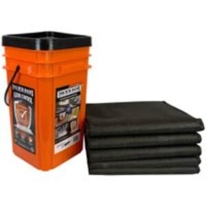 Quick Dam QDGG1248-5 Grab & Go Bucket with Jumbo Flood Bags - Pack of 5