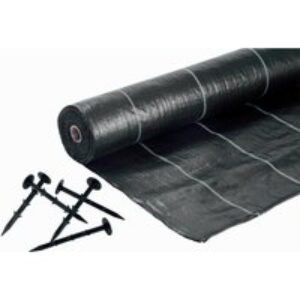 Cladco Weed Mat 2m x 20m & Weed Mat Ground Pins