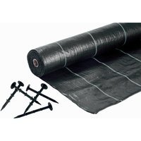 Cladco Weed Mat 2m x 20m & Weed Mat Ground Pins