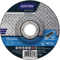 Norton Expert Steel & Inox Cutting Disc – 115 x 1 x 22.23mm