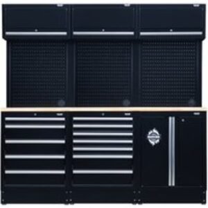 BUNKER® Modular 14 Piece Storage Combo with Hardwood Worktop