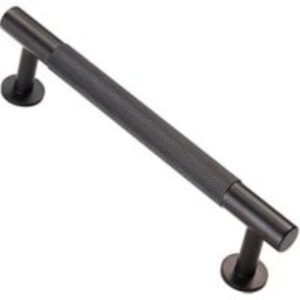 Carlisle Brass FTD700BMB Knurled Cabinet Pull Handle - 128mm - Matt Black