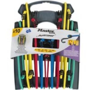Master Lock Bungees with Hooks & Bungee Cords - Pack of 10