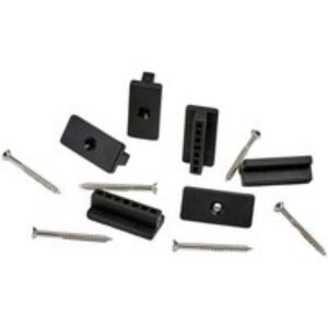Cladco Wpc FIXINGS, Decking FIXINGS, T - Clips + M4 x 45 Stainless Steel Wood Screws 100 Pack