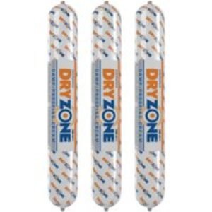Dryzone Damp Proof Course Cream Foil Cartridge - 600ml - Pack of 3