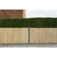 6ft x 3ft 1.83m x 0.93m Pressure Treated Vertical Board Fence Panel – Pack of 5