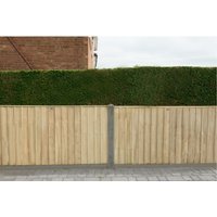 6ft x 3ft 1.83m x 0.93m Pressure Treated Vertical Board Fence Panel - Pack of 3